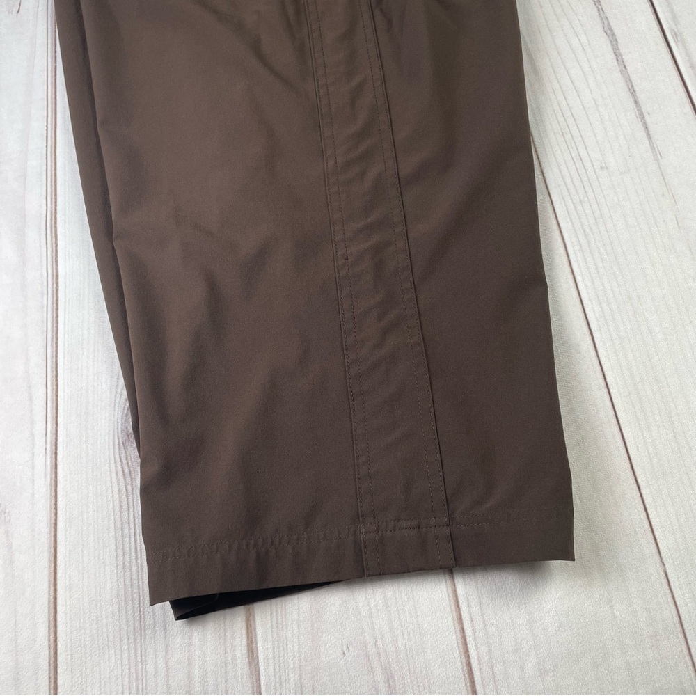 Zenergy by Chico’s Wide Leg Capri Pants Women’s L Brown Pull on Pockets Casual - Picture 3 of 15